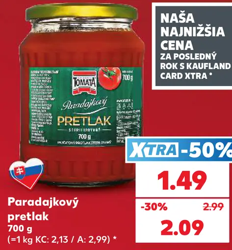 Tomato Paradajkový pretlak