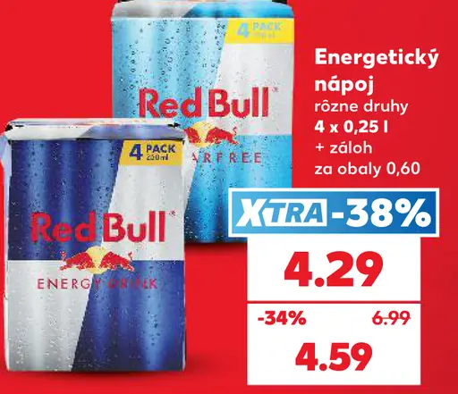 Red Bull Energy Drink 4 x