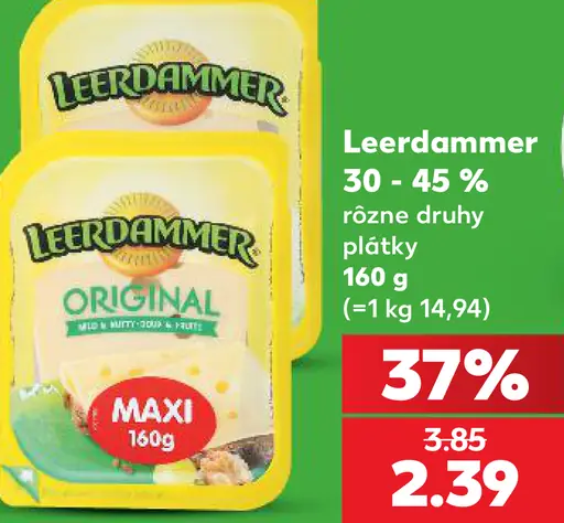 Leerdammer plátkový syr