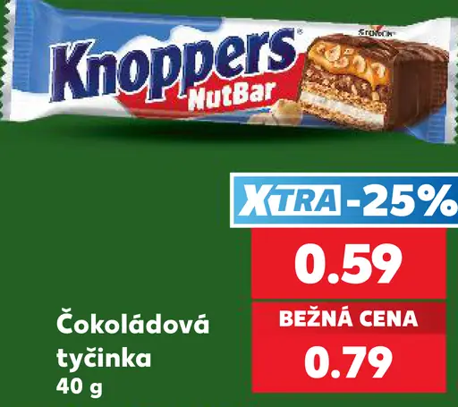 Knoppers NutBar čokoládové tyčinky