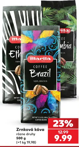 Marila zrnková káva Brazil