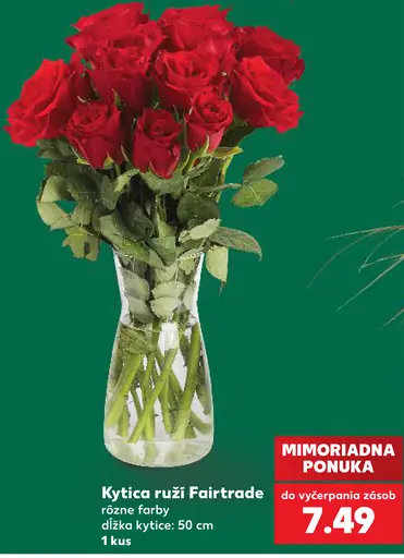 Kytica ruží Fairtrade rôzne farby