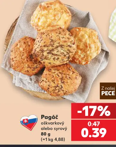 Pagáč oškvarkový alebo syrový