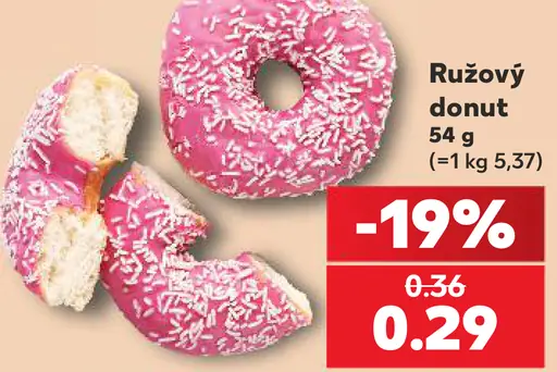 Ružový donut
