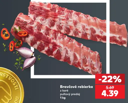 Bravčové rebierka z bočka