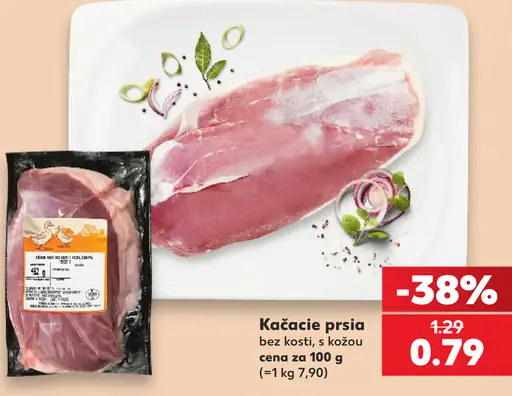 Kačacie prsia bez kosti s kožou