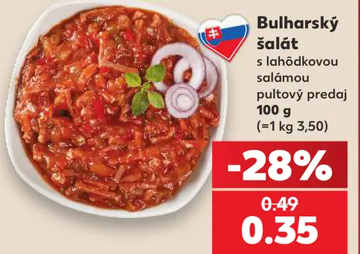 Bulharský šalát s lahôdkovou salámou