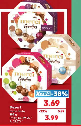 Merci Lovelies dezert – Creamy, White a ružová varianta