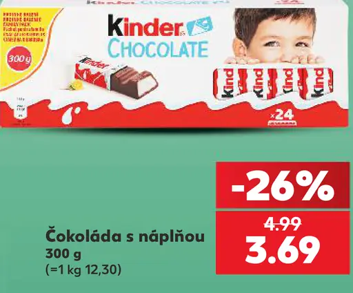 Kinder Čokoláda s náplňou