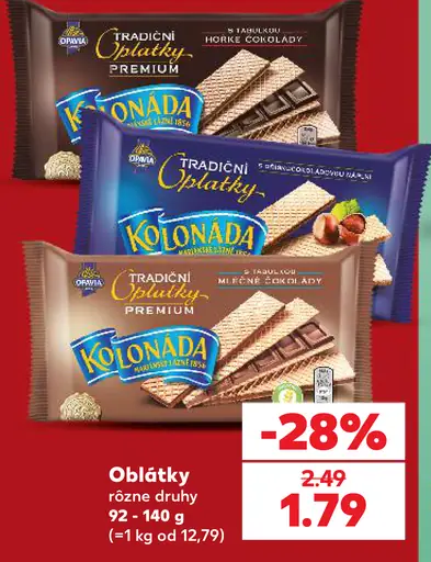 Opavia oblátky rôzne druhy