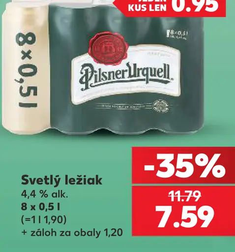 Pilsner Urquell Pivo ležiak svetlý
