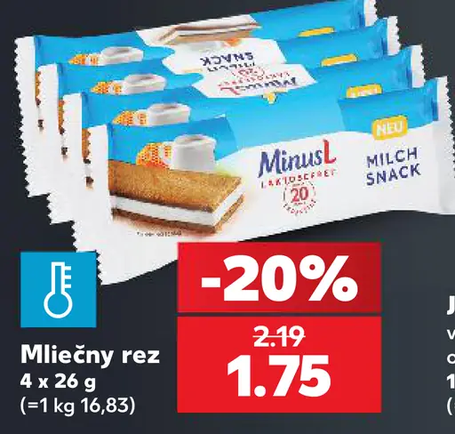 MinusL mliečny rez