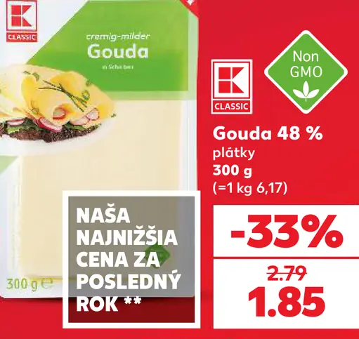 K-Classic Gouda plátky