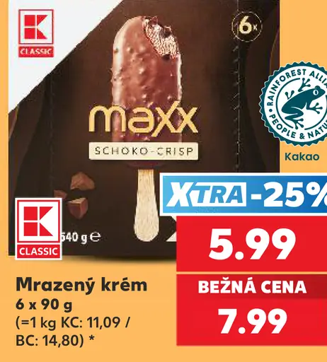 K-Classic Maxx Schoko-Crisp mrazený krém