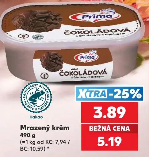 Prima Čokoládová mrazený krém