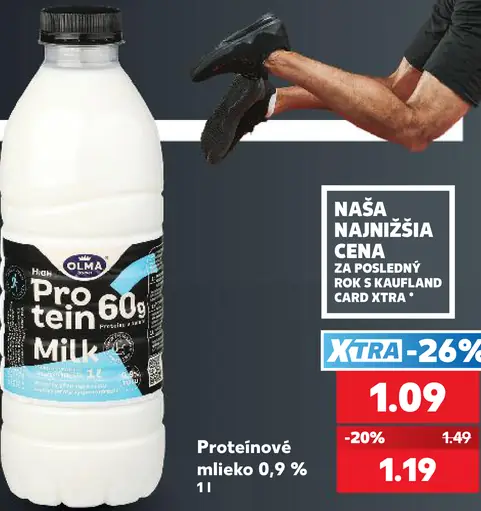 Olma Protein 60% Milk proteínové mlieko 0,9 % tuku