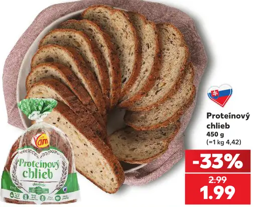 Proteinový chlieb