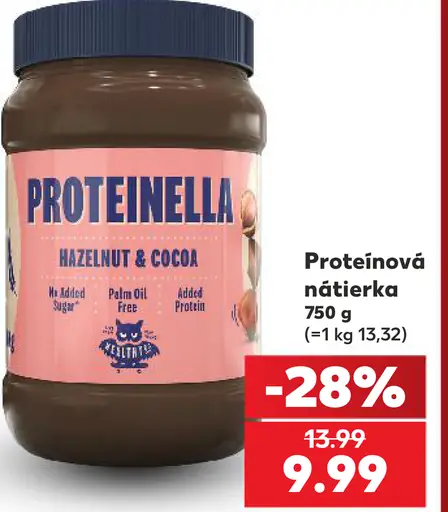 Proteinella proteínová nátierka s lieskovcami a kakaom