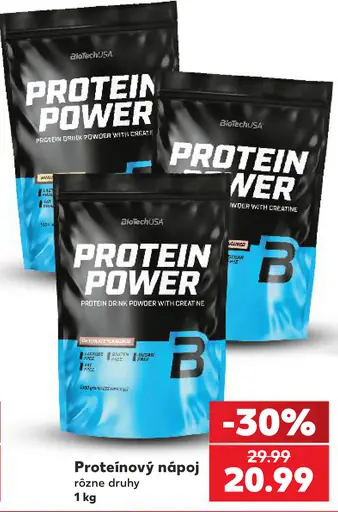 BioTechUSA Protein Power proteínový nápojový prášok