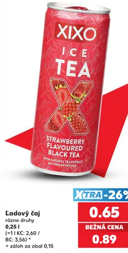 Xixo ľadový čaj rôzne druhy