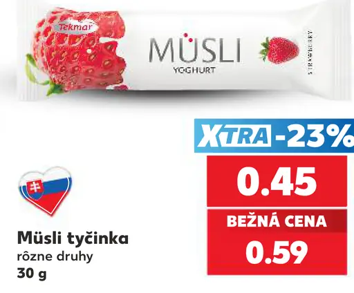 Tekmar müsli tyčinka jogurt