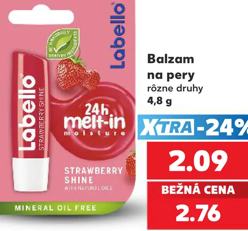 Labello 24h melt-in moisture balzam na pery Strawberry Shine