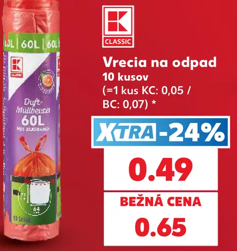 K-Classic Vrecia na odpad