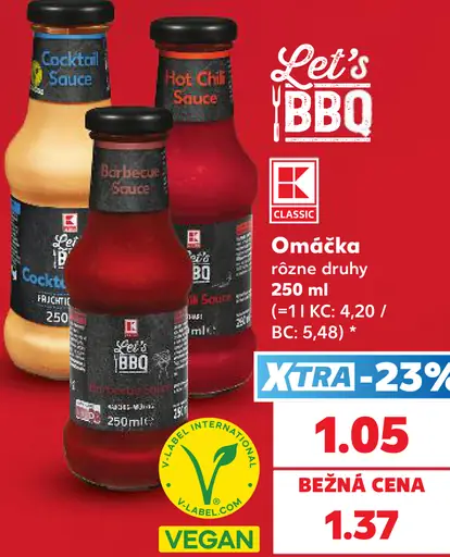 Let's BBQ omáčka, rôzne druhy