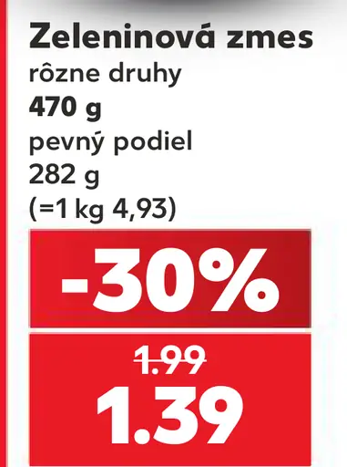 Jamar zeleninová zmes, rôzne druhy