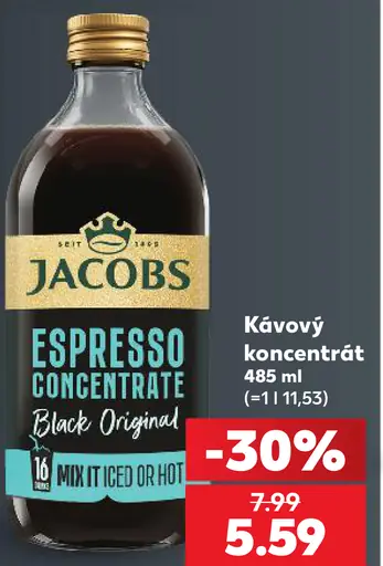 Jacobs Espresso Concentrate Black Original kávový koncentrát