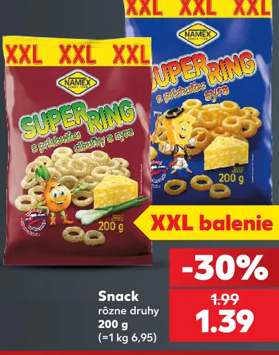 Namex snack Super ring syrový