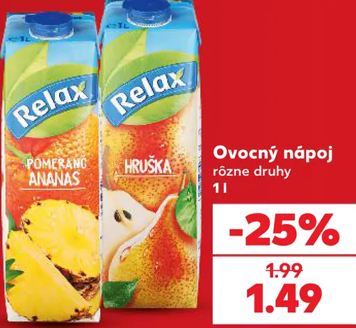 Relax ovocný nápoj pomaranč ananás