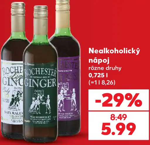 Rochester Nealkoholický nápoj rôzne druhy