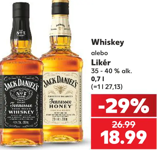 Jack Daniel’s whiskey alebo likér