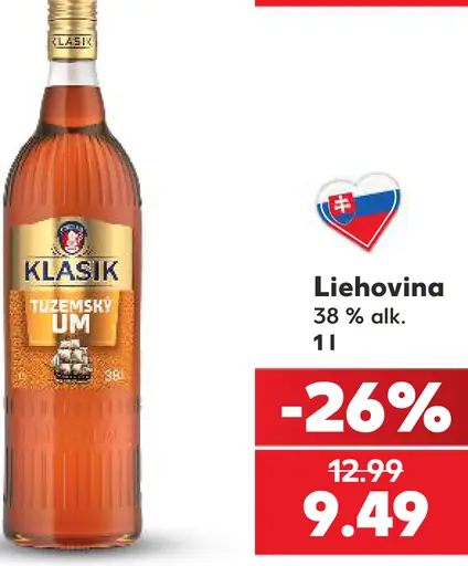 Klasik tuzemský um 38 % alk.