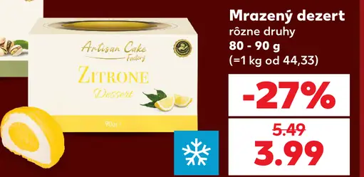 Artisan Cake Factory Citrónový mrazený dezert