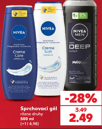 Nivea sprchovací gél rôzne druhy