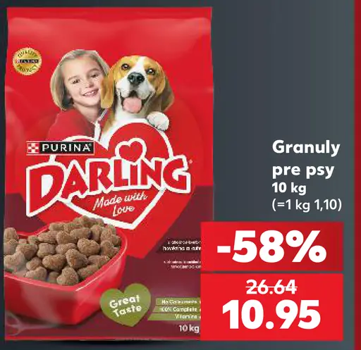 Purina Darling Granuly pre psy