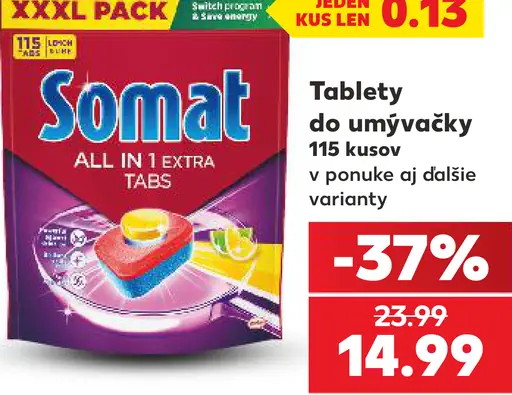 Somat All in 1 Extra tablety do umývačky riadu