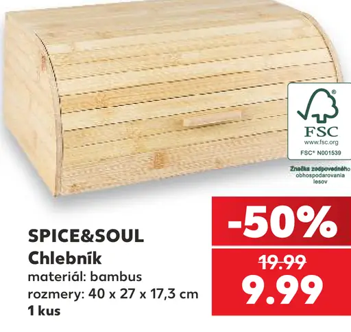 SPICE&SOUL chlebník z bambusu