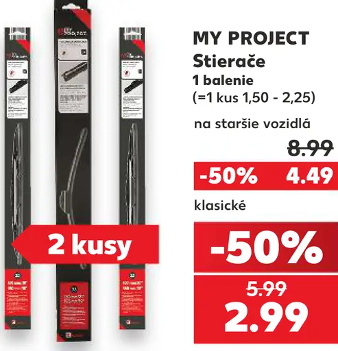 MY PROJECT klasický stierač
