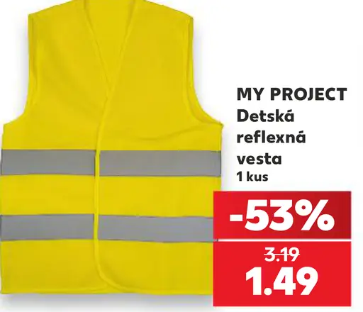 MY PROJECT detská reflexná vesta