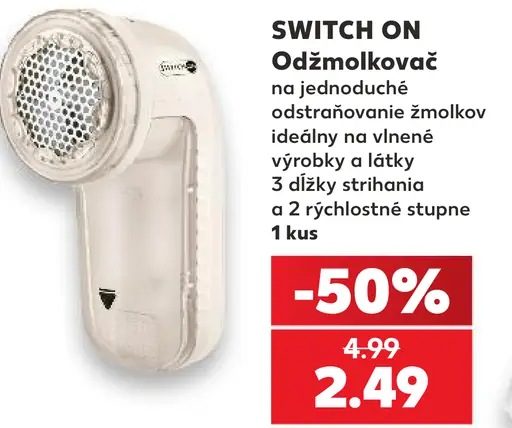 SWITCH ON odžmolkovač na oblečenie