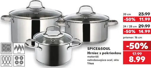 SPICE&SOUL hrniec s pokrievkou, priemer 20 cm