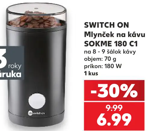 Switch On Mlynček na kávu SOKME 180 C1