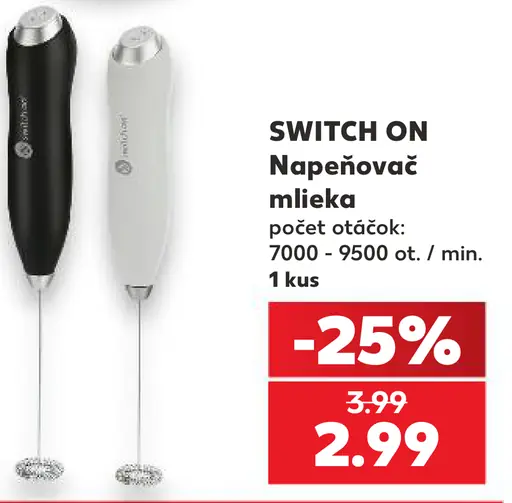 Switch On Napěňovač mlieka