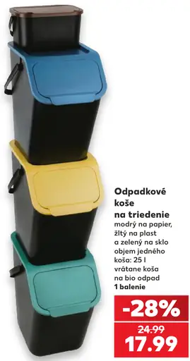 Odpadkové koše na triedenie
