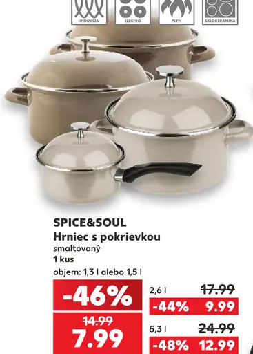 SPICE&SOUL Smaltovaný hrniec s pokrievkou
