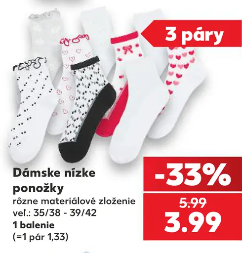 Dámske nízke ponožky