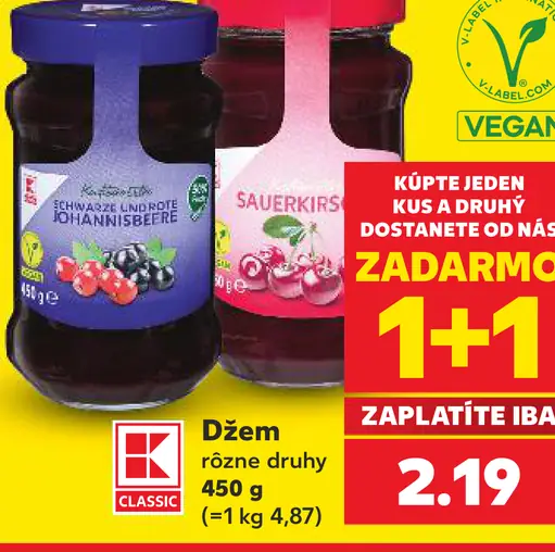K-Classic Džem rôzne druhy